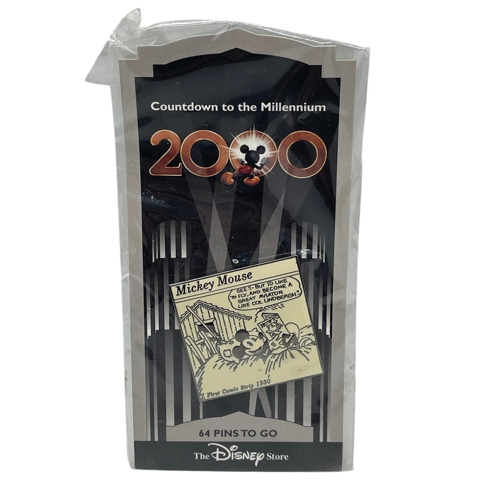 Disney Store Countdown to the Millenniumโ Pin 65 Mickey Mouse First Comic Strip